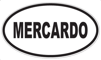MERCARDO - Oval Magnet