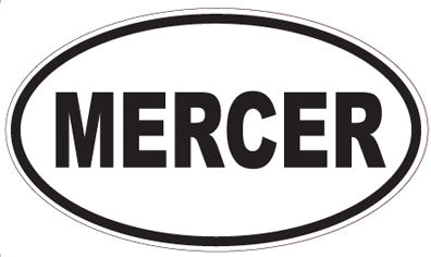 MERCER - Oval Sticker