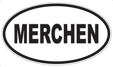 MERCHEN - Oval Sticker