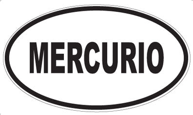MERCURIO - Oval Magnet