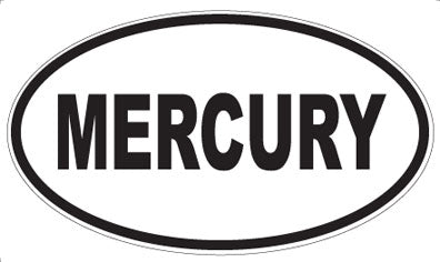 MERCURY - Oval Sticker