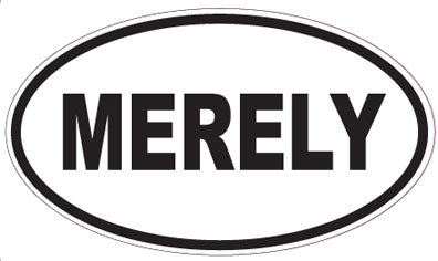MERELY - Oval Sticker