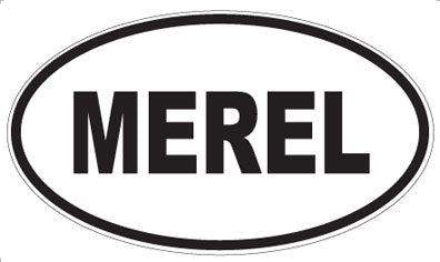 MEREL - Oval Magnet