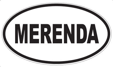 MERENDA - Oval Sticker