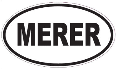 MERER - Oval Sticker