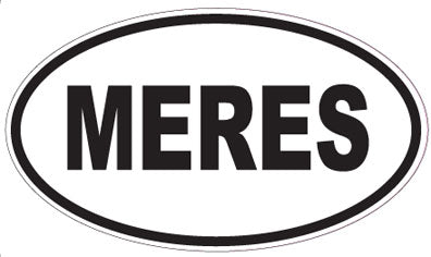 MERES - Oval Sticker
