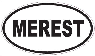 MEREST - Oval Sticker