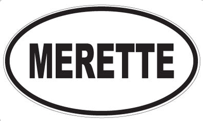 MERETTE - Oval Sticker