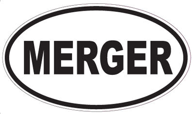 MERGER - Oval Sticker