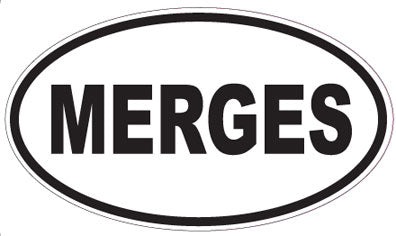 MERGES - Oval Sticker