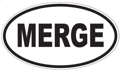 MERGE - Oval Magnet