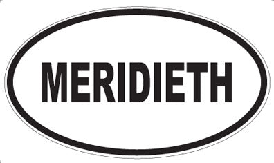 MERIDIETH - Oval Magnet
