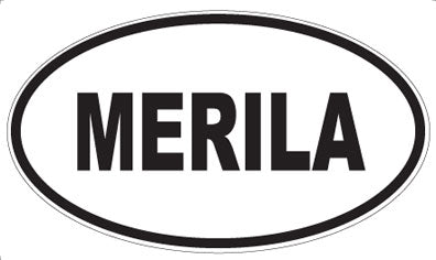 MERILA - Oval Sticker