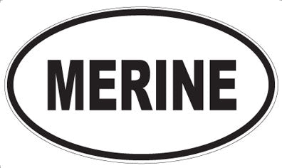 MERINE - Oval Magnet