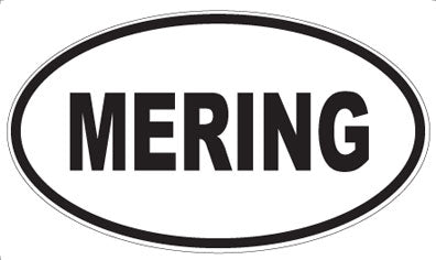 MERING - Oval Sticker