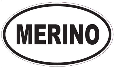 MERINO - Oval Sticker