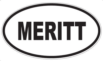MERITT - Oval Magnet