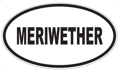 MERIWETHER - Oval Magnet