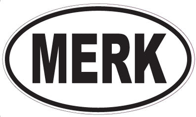 MERK - Oval Sticker