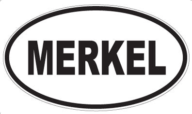 MERKEL - Oval Magnet