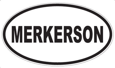 MERKERSON - Oval Magnet