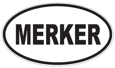 MERKER - Oval Magnet