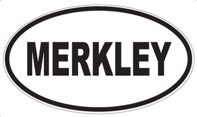 MERKLEY - Oval Magnet