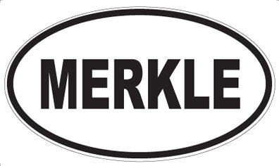 MERKLE - Oval Magnet