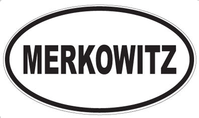 MERKOWITZ - Oval Magnet