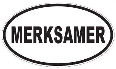 MERKSAMER - Oval Magnet
