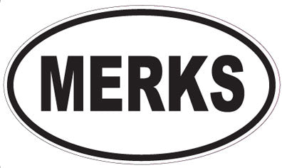 MERKS - Oval Magnet
