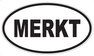 MERKT - Oval Magnet