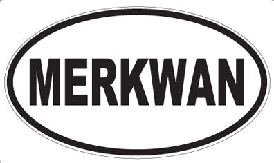 MERKWAN - Oval Sticker