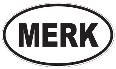 MERK - Oval Magnet