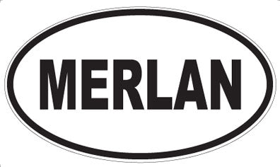 MERLAN - Oval Sticker