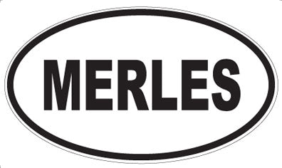 MERLES - Oval Magnet