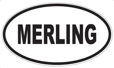 MERLING - Oval Sticker