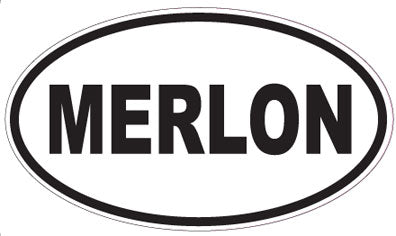 MERLON - Oval Sticker
