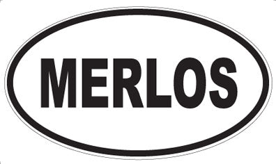 MERLOS - Oval Sticker