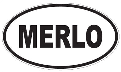 MERLO - Oval Magnet