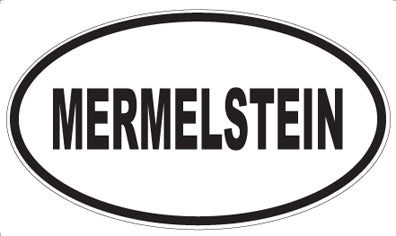 MERMELSTEIN - Oval Sticker