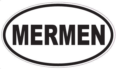 MERMEN - Oval Sticker