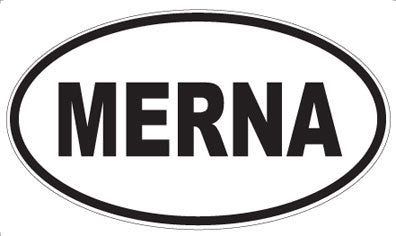 MERNA - Oval Sticker
