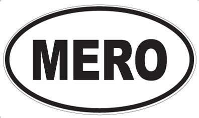 MERO - Oval Sticker