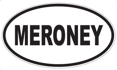 MERONEY - Oval Sticker