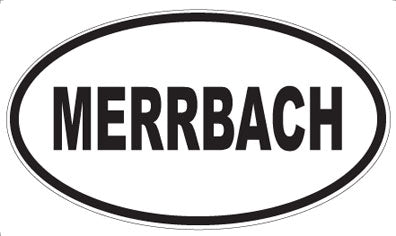 MERRBACH - Oval Sticker
