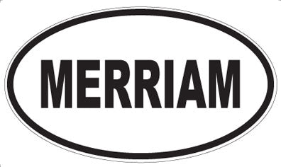 MERRIAM - Oval Sticker