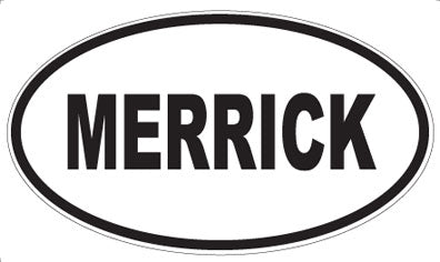 MERRICK - Oval Sticker
