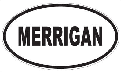 MERRIGAN - Oval Sticker
