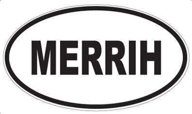 MERRIH - Oval Sticker